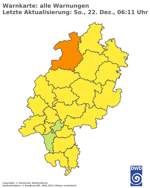 Aktuelle Wetterwarnungen für  Lahn-Dill-Kreis