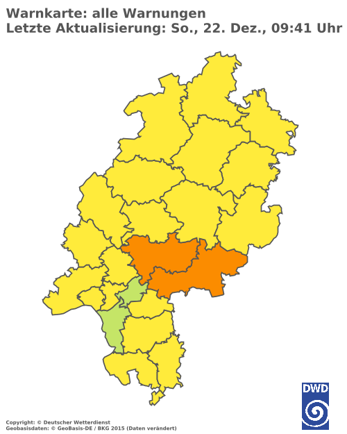 Aktuelle Wetterwarnungen für  Lahn-Dill-Kreis