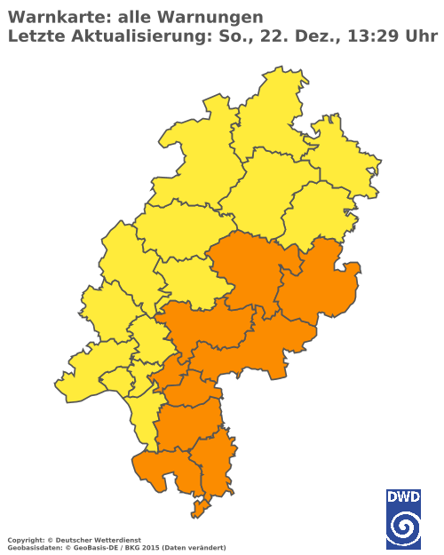 Aktuelle Wetterwarnungen für  Lahn-Dill-Kreis