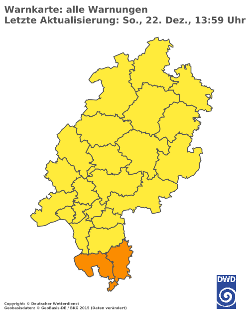 Aktuelle Wetterwarnungen für  Lahn-Dill-Kreis