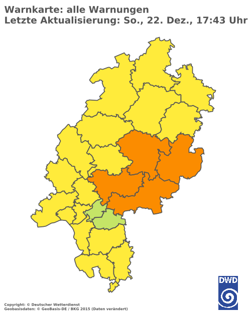 Aktuelle Wetterwarnungen für  Lahn-Dill-Kreis