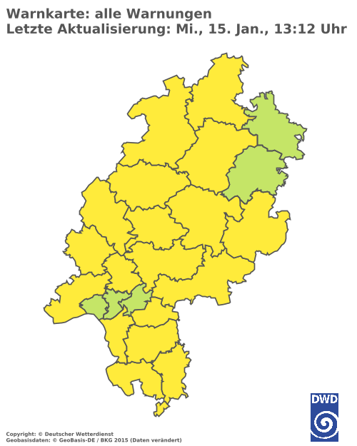 Aktuelle Wetterwarnungen für  Lahn-Dill-Kreis